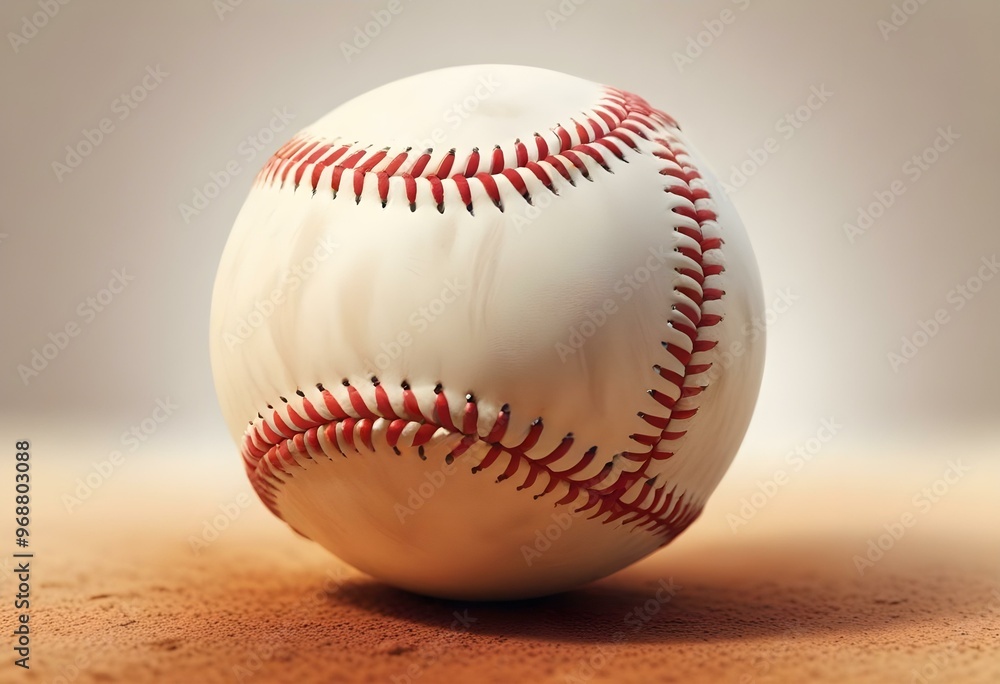 A baseball with red stitching and white stripes and with backgrounds A baseball with red stitching and white stripes and with backgrounds