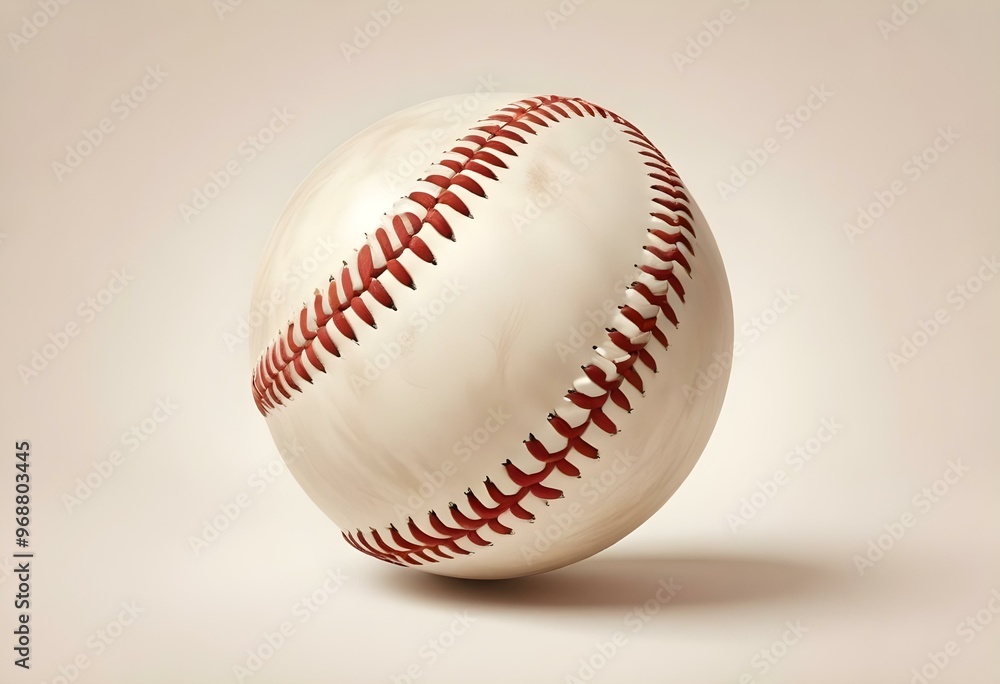 A baseball with red stitching and white stripes and with backgrounds A baseball with red stitching and white stripes and with backgrounds