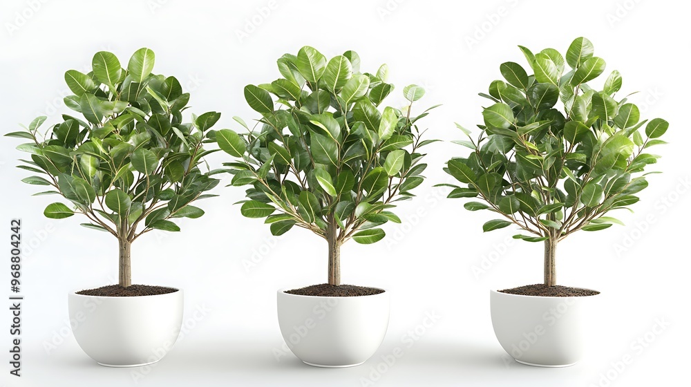 Obraz premium leaves on white background