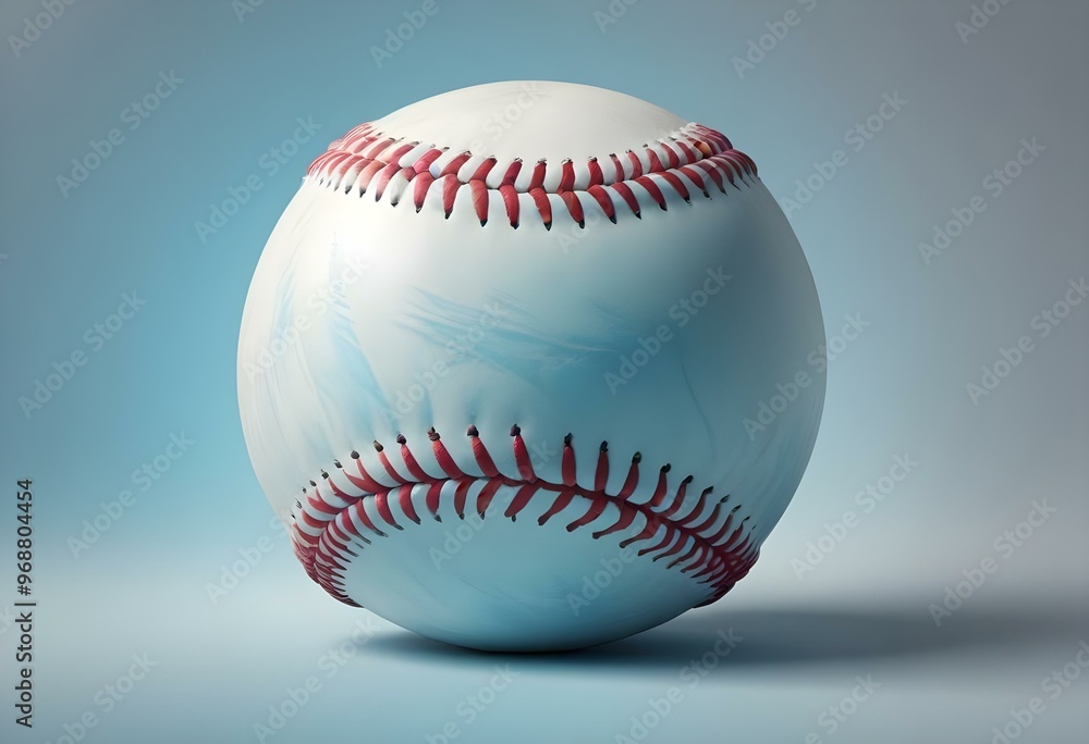 A baseball with red stitching and white stripes and with backgrounds A baseball with red stitching and white stripes and with backgrounds