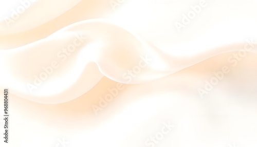 Smooth flowing beige and white abstract waves smooth, peach colored surface with a subtle gradient.