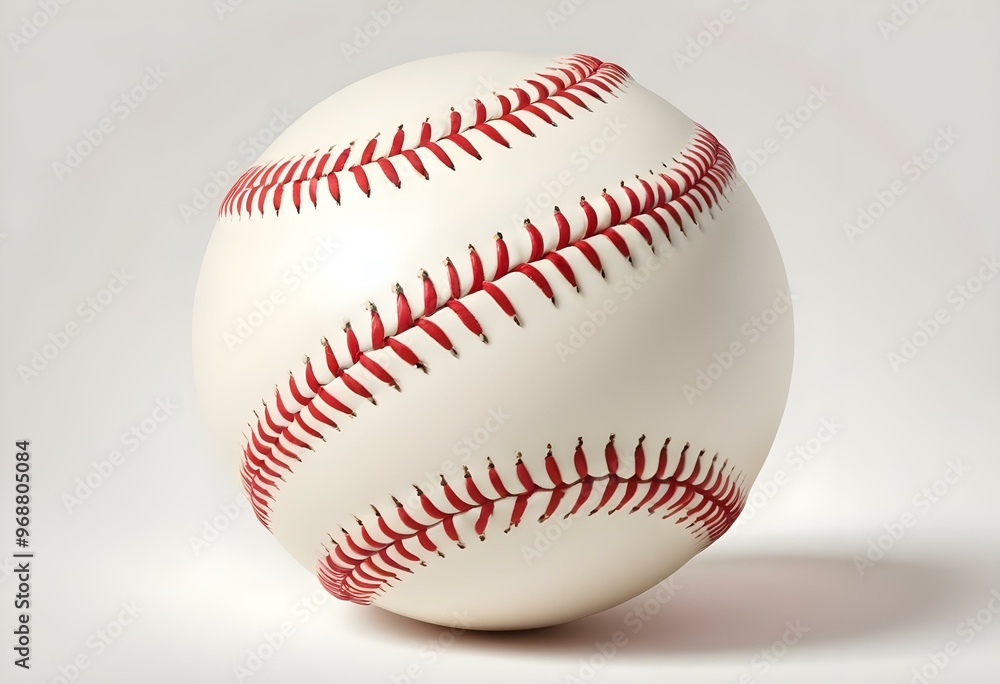 A baseball with red stitching and white stripes and with backgrounds A baseball with red stitching and white stripes and with backgrounds
