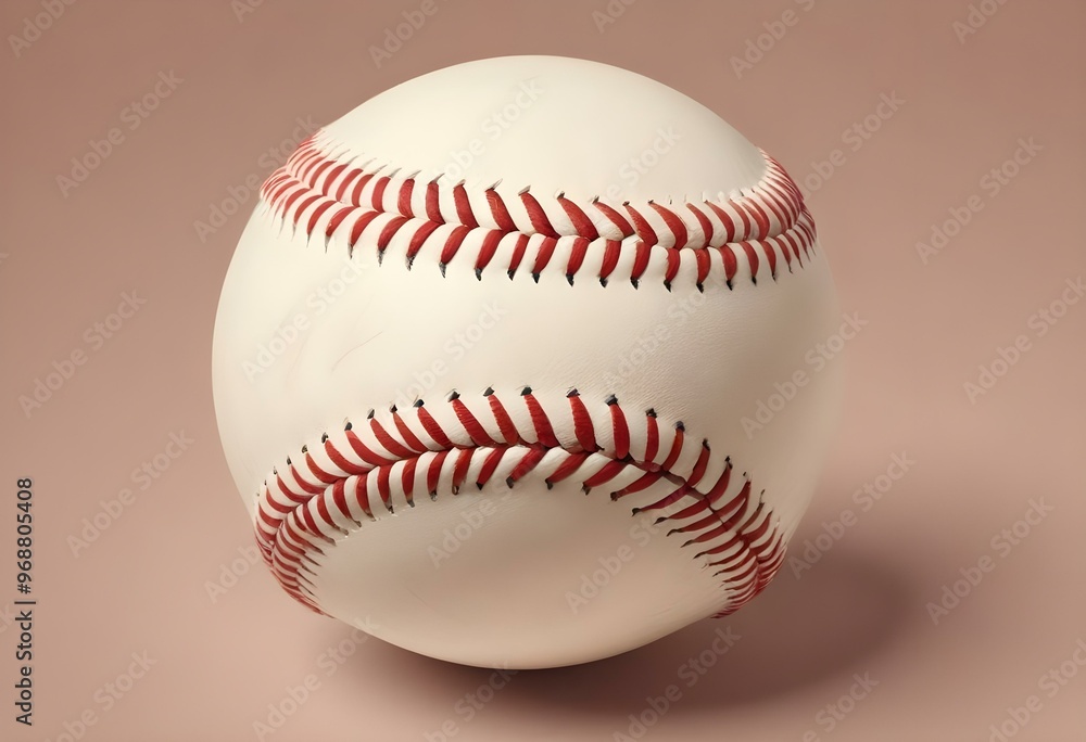 A baseball with red stitching and white stripes and with backgrounds A baseball with red stitching and white stripes and with backgrounds