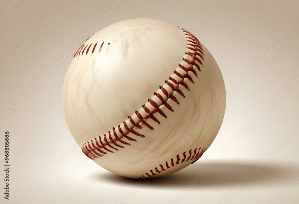 A baseball with red stitching and white stripes and with backgrounds A baseball with red stitching and white stripes and with backgrounds