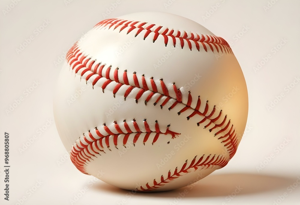 A baseball with red stitching and white stripes and with backgrounds A baseball with red stitching and white stripes and with backgrounds
