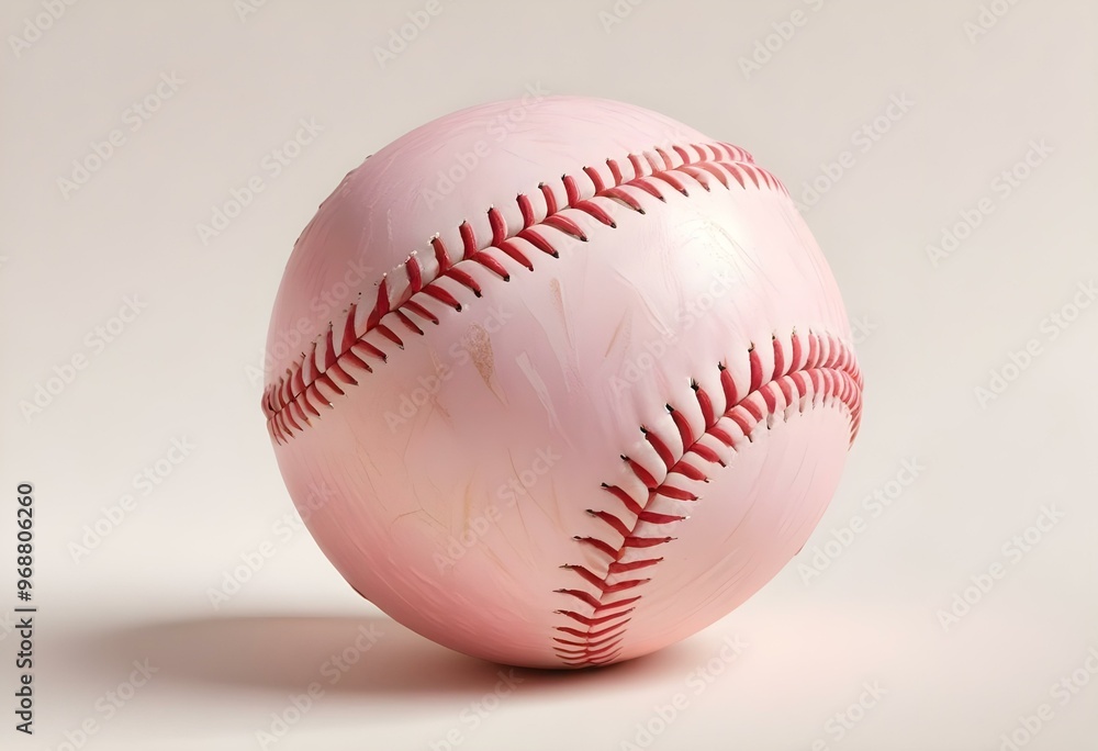 A baseball with red stitching and white stripes and with backgrounds A baseball with red stitching and white stripes and with backgrounds