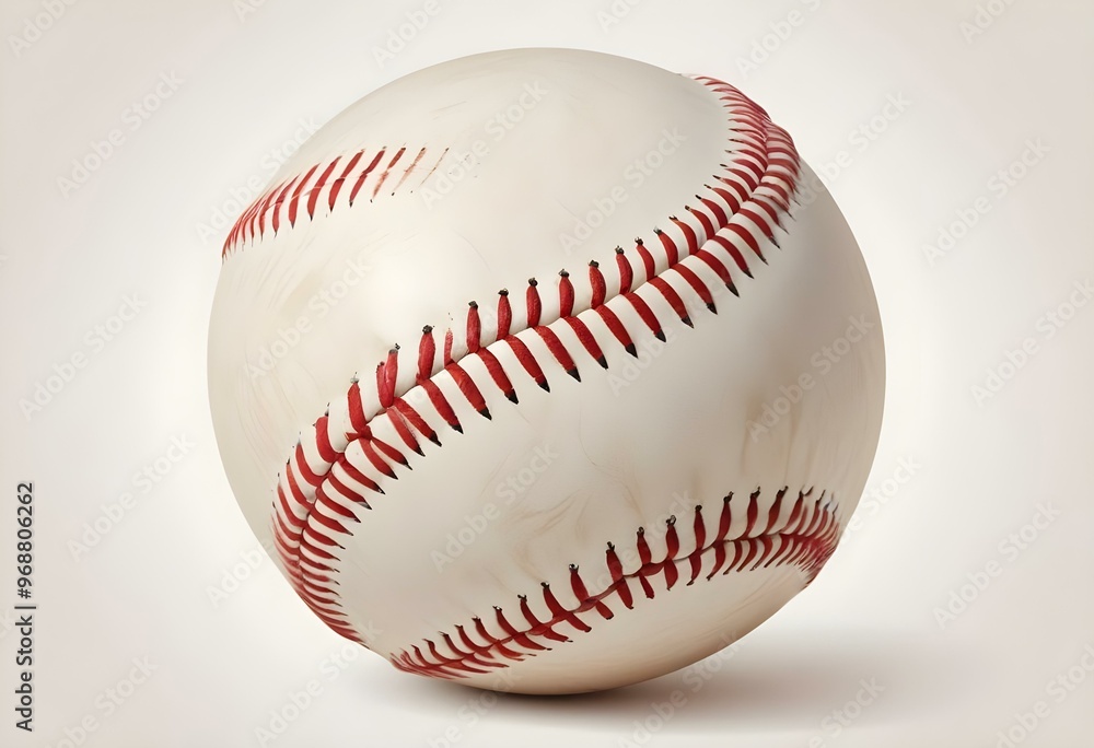 A baseball with red stitching and white stripes and with backgrounds A baseball with red stitching and white stripes and with backgrounds