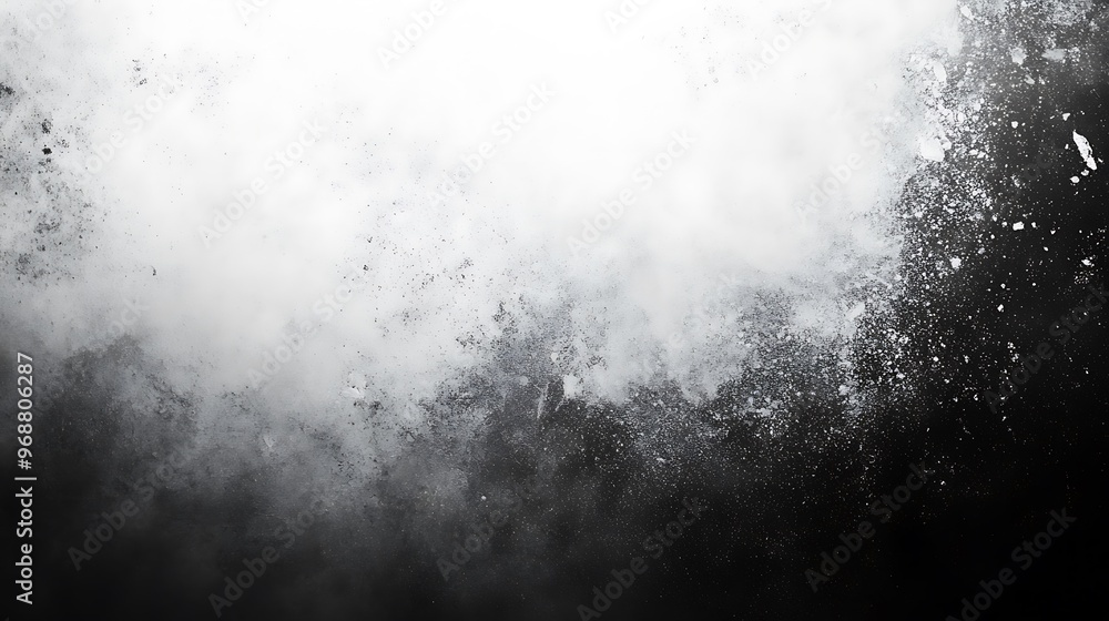 Obraz premium black and white smoke
