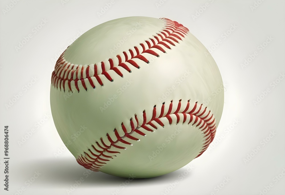 A baseball with red stitching and white stripes and with backgrounds A baseball with red stitching and white stripes and with backgrounds
