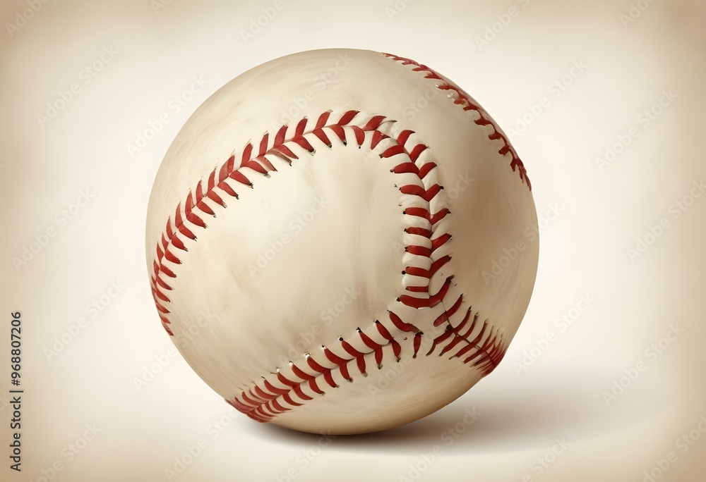A baseball with red stitching and white stripes and with backgrounds A baseball with red stitching and white stripes and with backgrounds