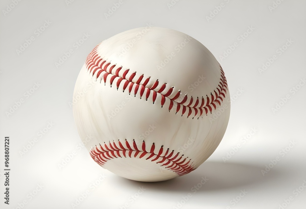 A baseball with red stitching and white stripes and with backgrounds A baseball with red stitching and white stripes and with backgrounds