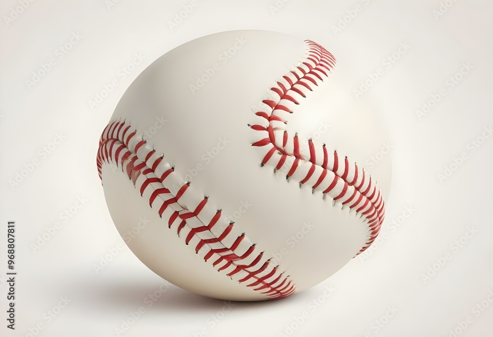 A baseball with red stitching and white stripes and with backgrounds A baseball with red stitching and white stripes and with backgrounds