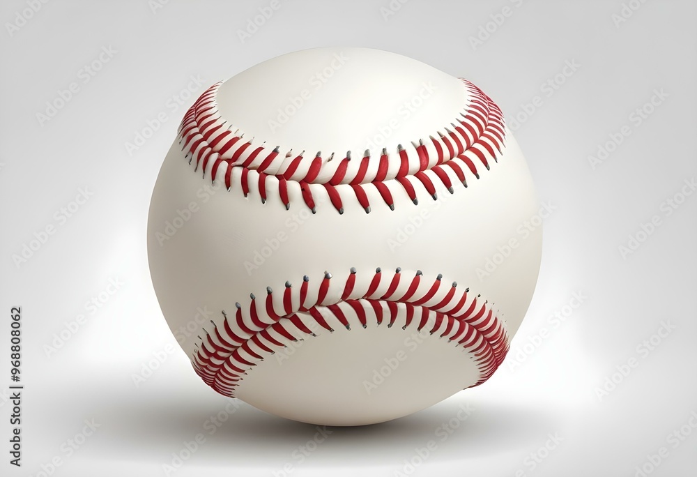 A baseball with red stitching and white stripes and with backgrounds A baseball with red stitching and white stripes and with backgrounds