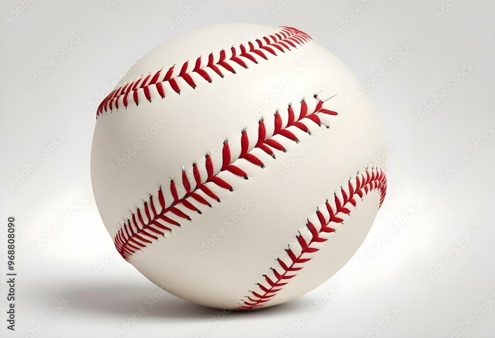 A baseball with red stitching and white stripes and with backgrounds A baseball with red stitching and white stripes and with backgrounds