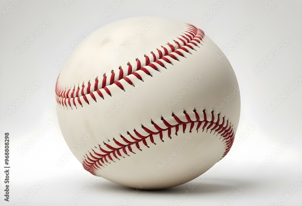 A baseball with red stitching and white stripes and with backgrounds A baseball with red stitching and white stripes and with backgrounds