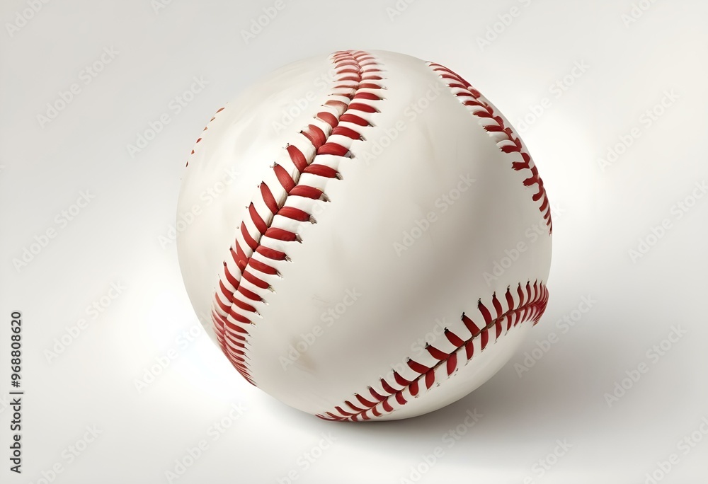 A baseball with red stitching and white stripes and with backgrounds A baseball with red stitching and white stripes and with backgrounds