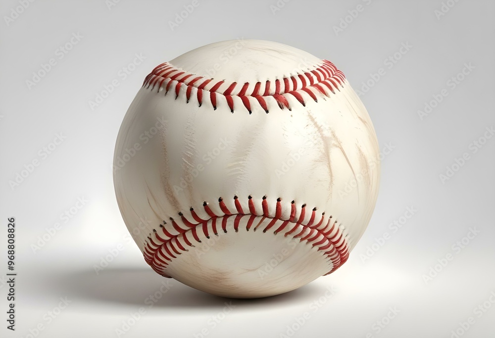 A baseball with red stitching and white stripes and with backgrounds A baseball with red stitching and white stripes and with backgrounds