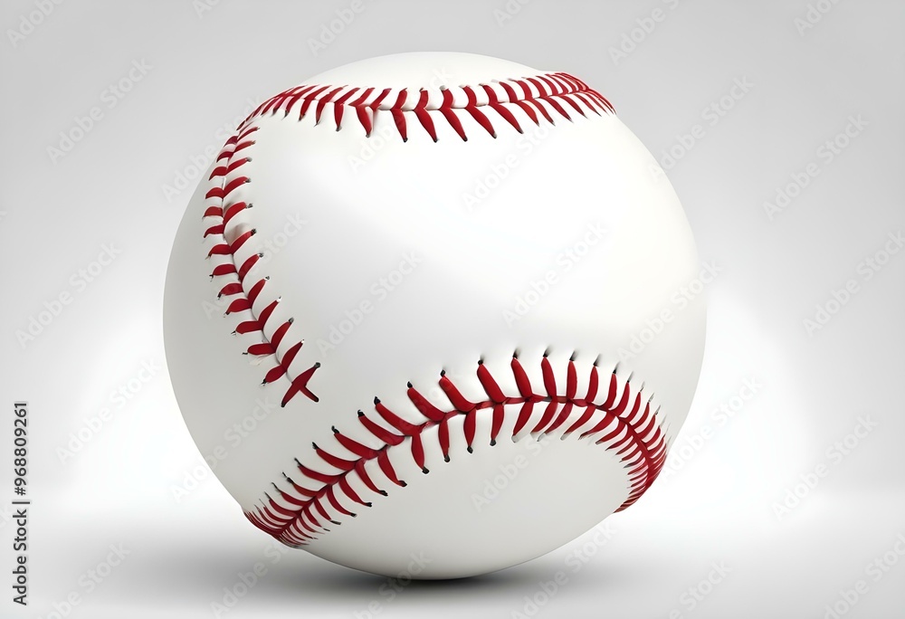 A baseball with red stitching and white stripes and with backgrounds A baseball with red stitching and white stripes and with backgrounds