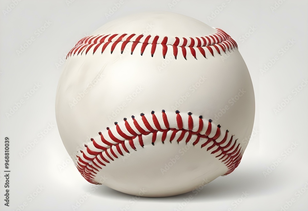 A baseball with red stitching and white stripes and with backgrounds A baseball with red stitching and white stripes and with backgrounds