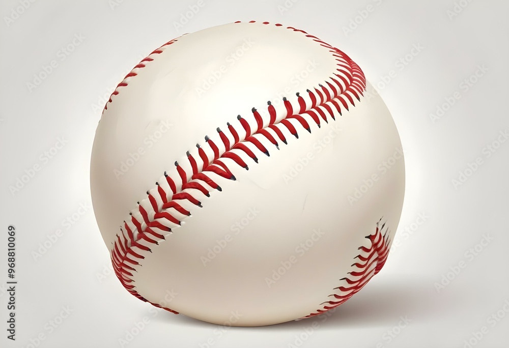 A baseball with red stitching and white stripes and with backgrounds A baseball with red stitching and white stripes and with backgrounds