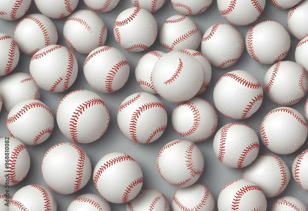 A baseball with red stitching and white stripes and with backgrounds A baseball with red stitching and white stripes and with backgrounds