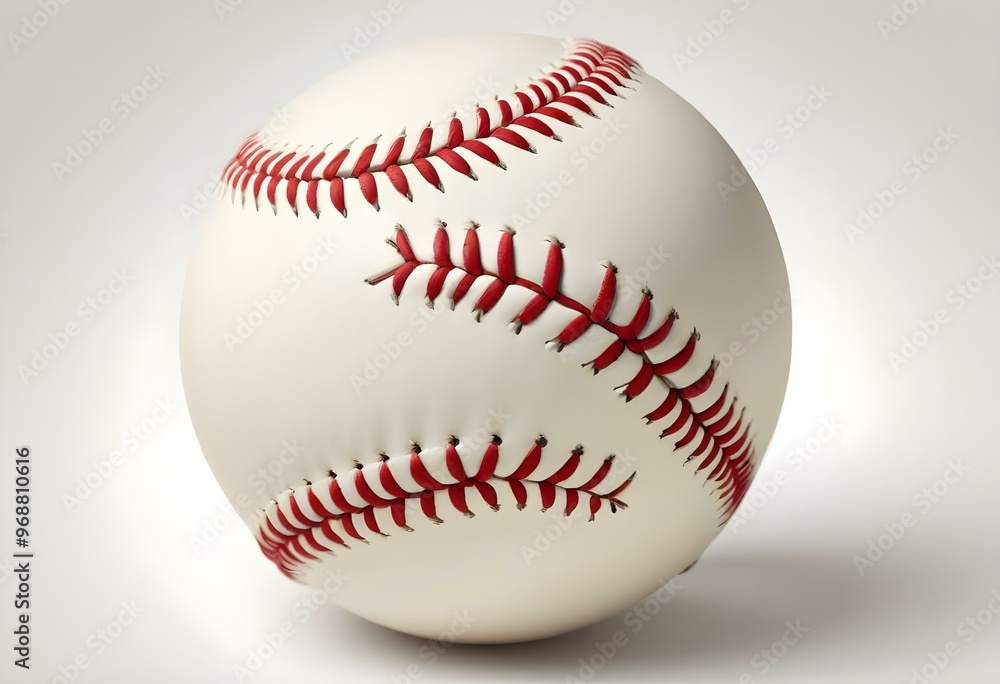 A baseball with red stitching and white stripes and with backgrounds A baseball with red stitching and white stripes and with backgrounds