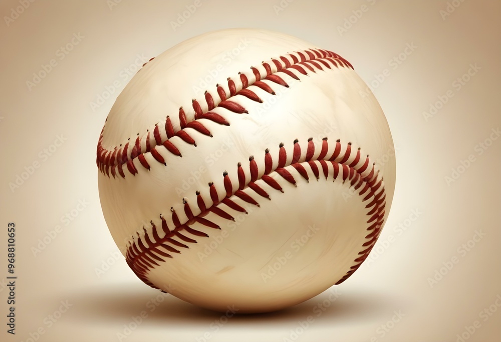 A baseball with red stitching and white stripes and with backgrounds A baseball with red stitching and white stripes and with backgrounds