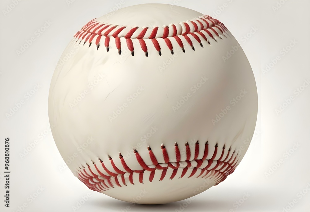 A baseball with red stitching and white stripes and with backgrounds A baseball with red stitching and white stripes and with backgrounds