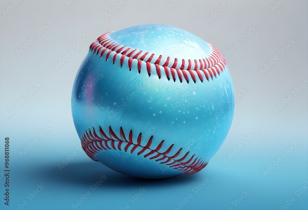 A baseball with red stitching and white stripes and with backgrounds A baseball with red stitching and white stripes and with backgrounds