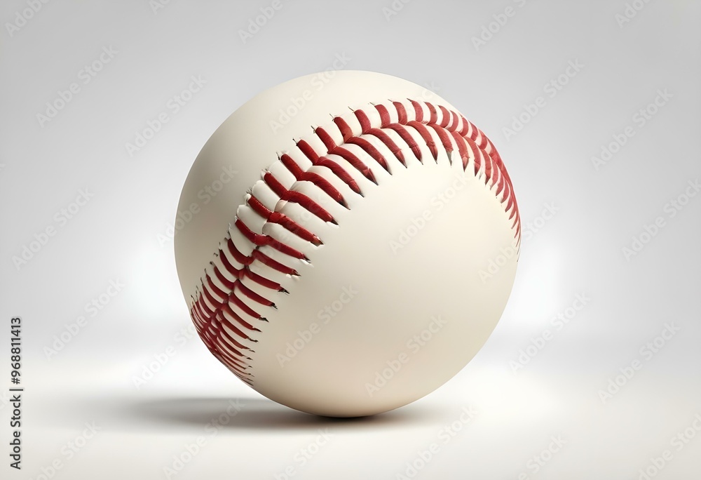 A baseball with red stitching and white stripes and with backgrounds A baseball with red stitching and white stripes and with backgrounds