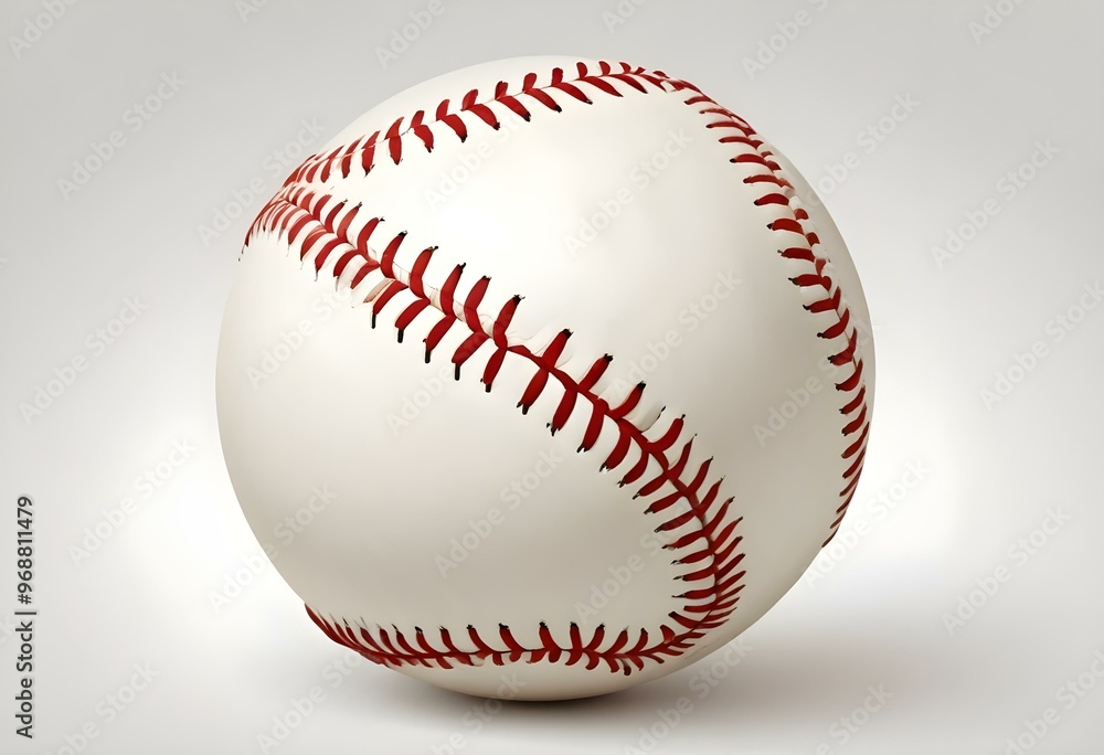 A baseball with red stitching and white stripes and with backgrounds A baseball with red stitching and white stripes and with backgrounds