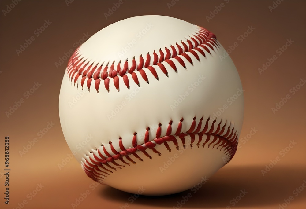 A baseball with red stitching and white stripes and with backgrounds A baseball with red stitching and white stripes and with backgrounds
