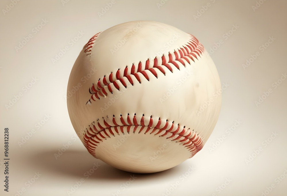 A baseball with red stitching and white stripes and with backgrounds A baseball with red stitching and white stripes and with backgrounds