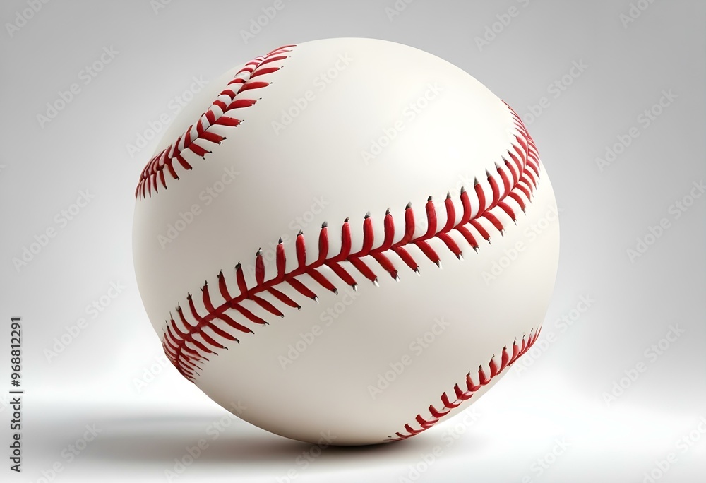 A baseball with red stitching and white stripes and with backgrounds A baseball with red stitching and white stripes and with backgrounds