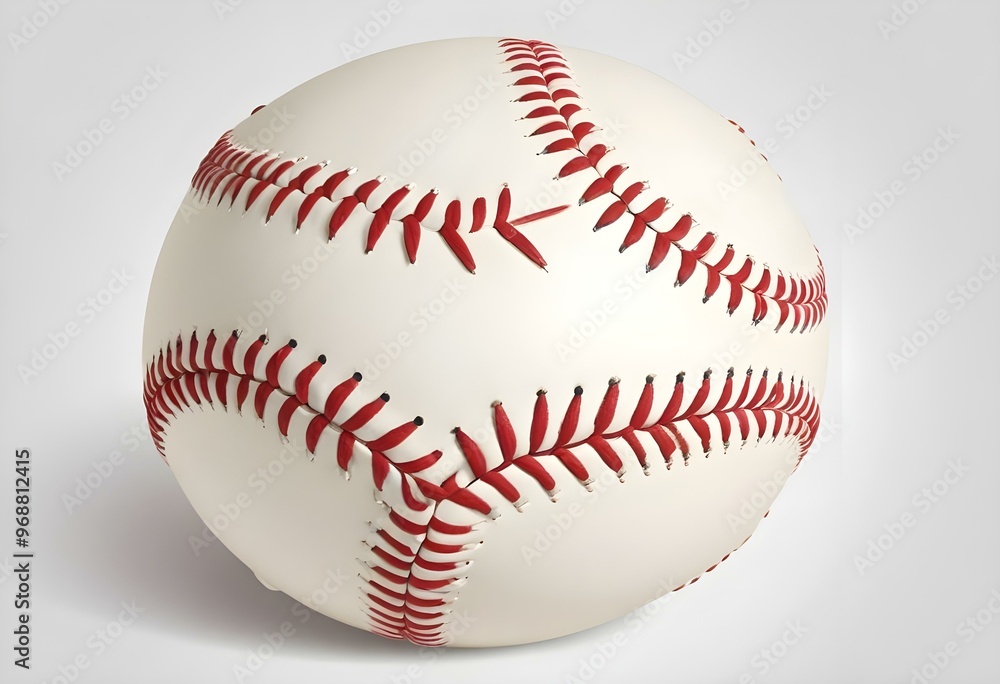 A baseball with red stitching and white stripes and with backgrounds A baseball with red stitching and white stripes and with backgrounds