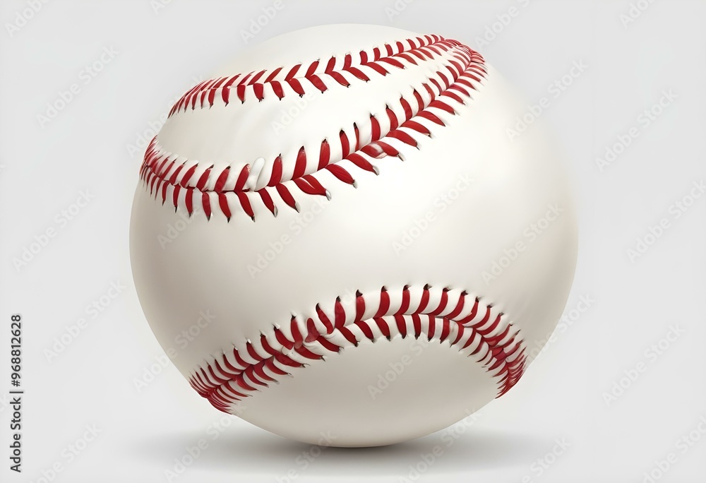 A baseball with red stitching and white stripes and with backgrounds A baseball with red stitching and white stripes and with backgrounds