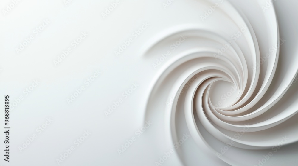 Glossy white spirals and textured forms, monochrome abstract design, intricate 3D rendering, minimalistic backdrop, emphasizing simplicity and elegance in composition Glossy white spirals and textured forms, monochrome abstract design, intricate 3D rendering, minimalistic backdrop, emphasizing simplicity and elegance in composition