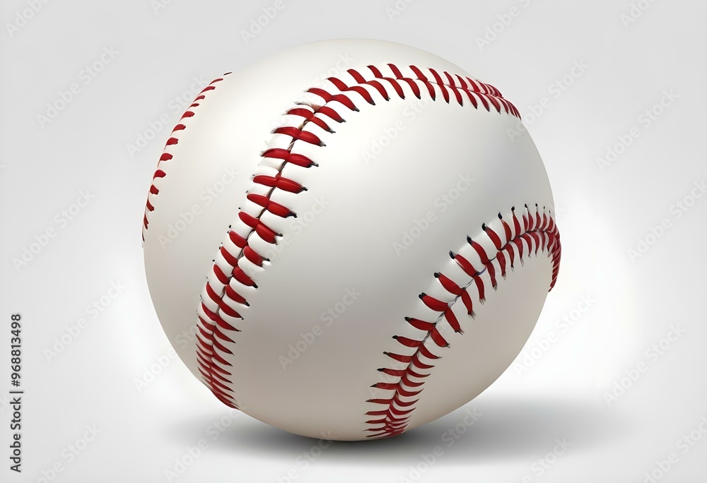 A baseball with red stitching and white stripes and with backgrounds A baseball with red stitching and white stripes and with backgrounds