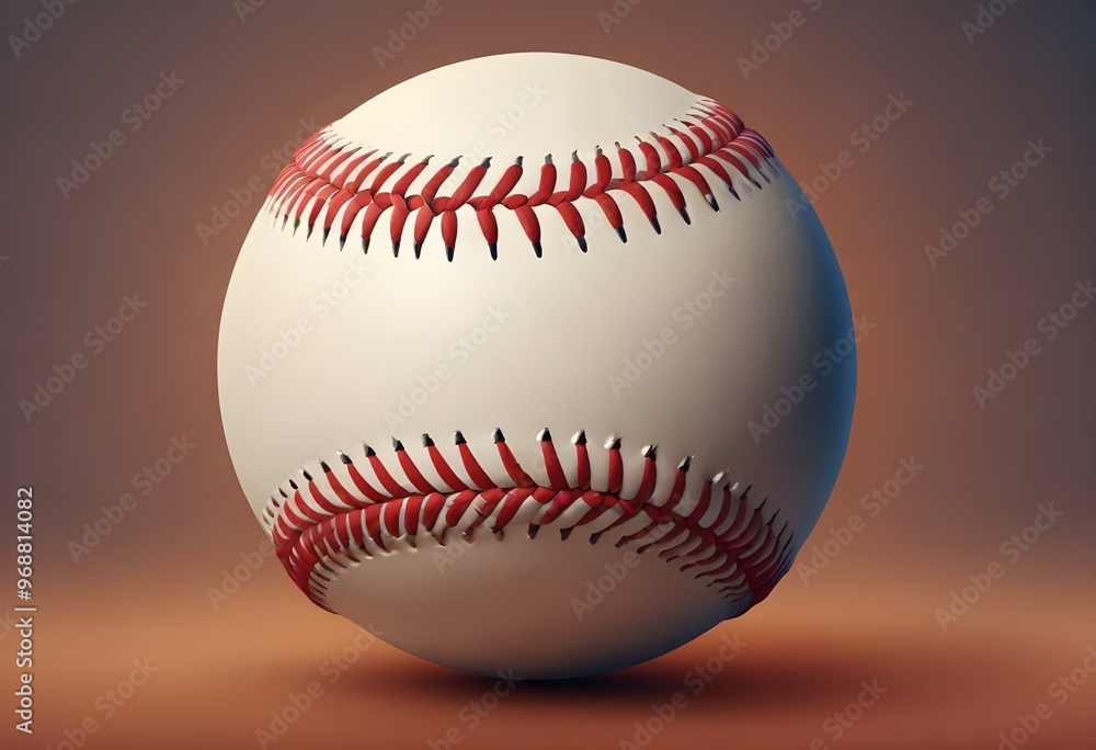 A baseball with red stitching and white stripes and with backgrounds A baseball with red stitching and white stripes and with backgrounds