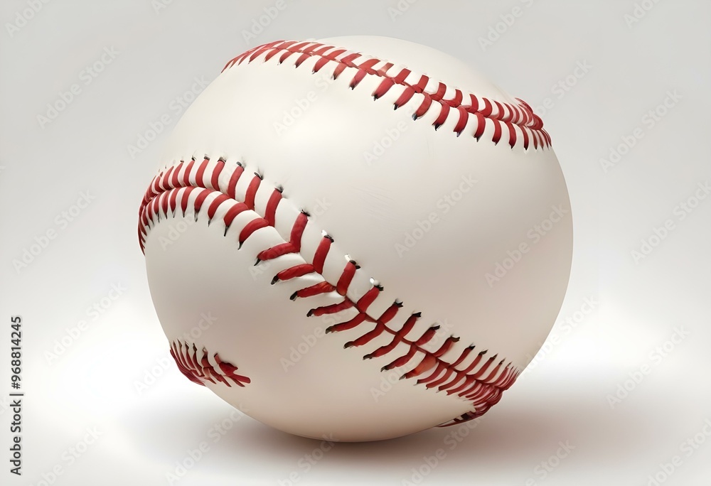 A baseball with red stitching and white stripes and with backgrounds A baseball with red stitching and white stripes and with backgrounds