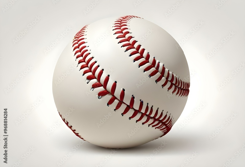 A baseball with red stitching and white stripes and with backgrounds A baseball with red stitching and white stripes and with backgrounds