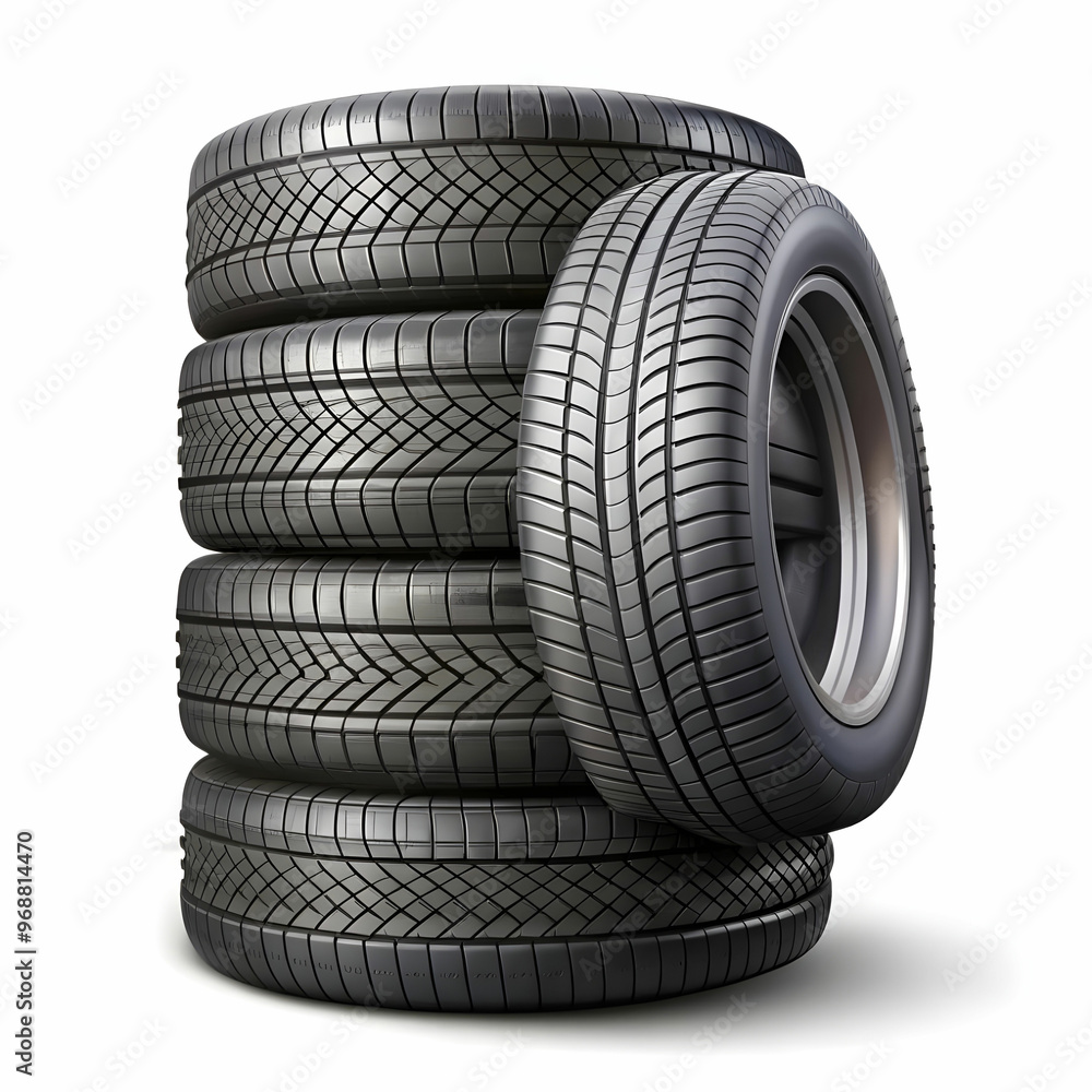 a stack of car tires isolated on transparent background a stack of car tires isolated on transparent background