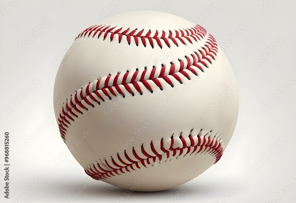 A baseball with red stitching and white stripes and with backgrounds A baseball with red stitching and white stripes and with backgrounds