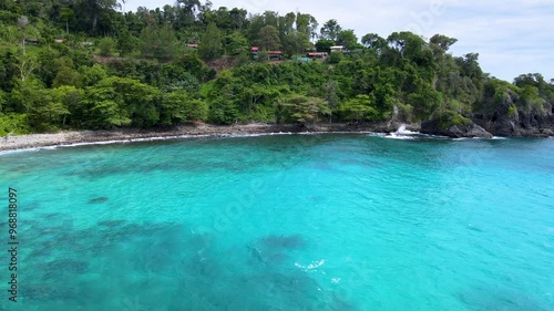 Aerial View of a Bustling Coastal Harbor