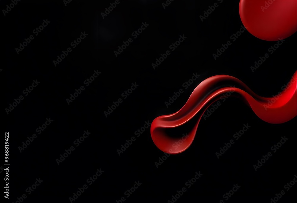 Abstract dark background with flowing red and black. Flowing red silk fabric against a black background. Suitable for wallpaper.
Abstract dark background with flowing red and black. Flowing red silk fabric against a black background. Suitable for wallpaper.