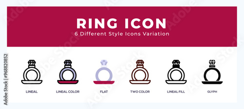 Ring symbol icon vector. symbol illustration