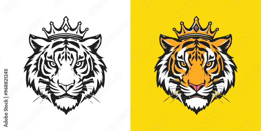 Tiger esport mascot logo design. Editable vector logo tiger, tiger icon, tiger head, vector, sticker. Tigar head mascot logo design. Tiger esport mascot logo design. Editable vector logo tiger, tiger icon, tiger head, vector, sticker. Tigar head mascot logo design.