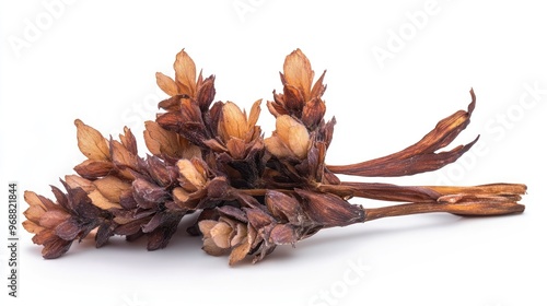 A cluster of dried medicinal plant stems, often used in traditional remedies. photo