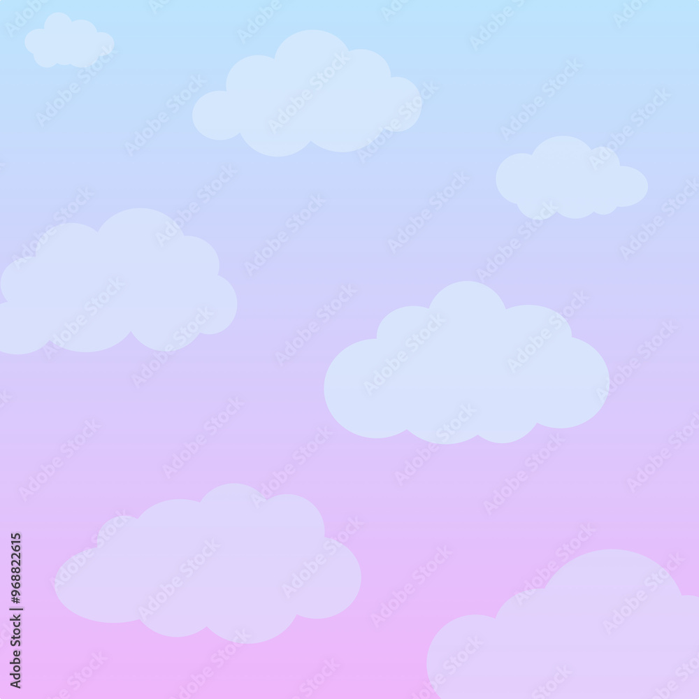 Pastel Sky Background Illustration Pastel Sky Background Illustration