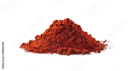 A mound of red powder, likely representing spices used in cooking.